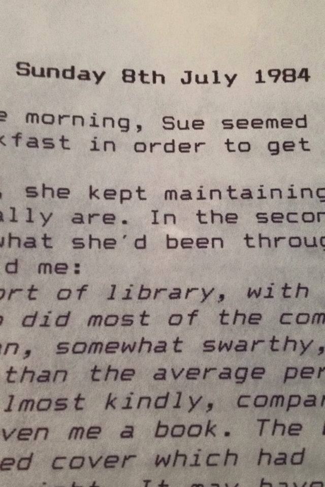 Sunday 8th July 1984