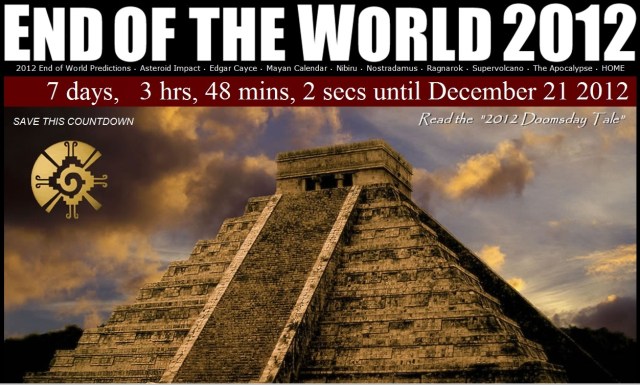Mayan Calendar End Of The World 2012 - 21.12.12
