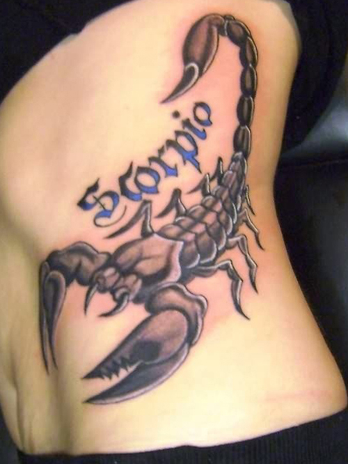 Scorpio-Scorpion-Tattoo-On-Girl-Side-Rib