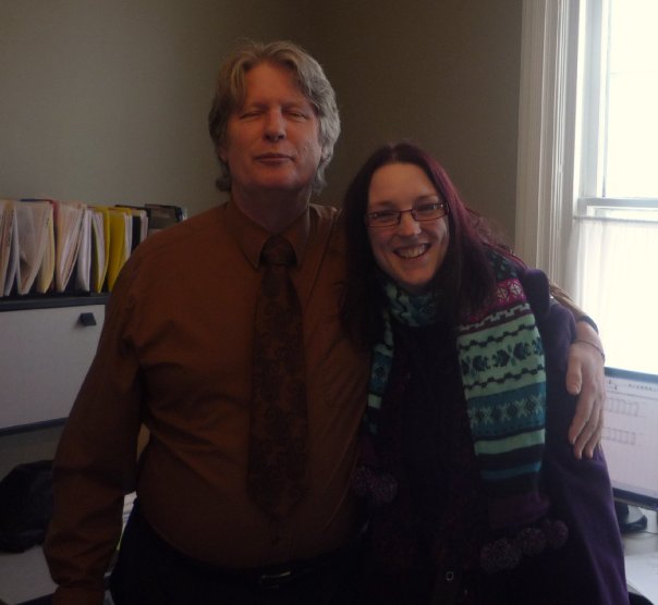 Rosanna visiting me at Barrie Bookkeepers